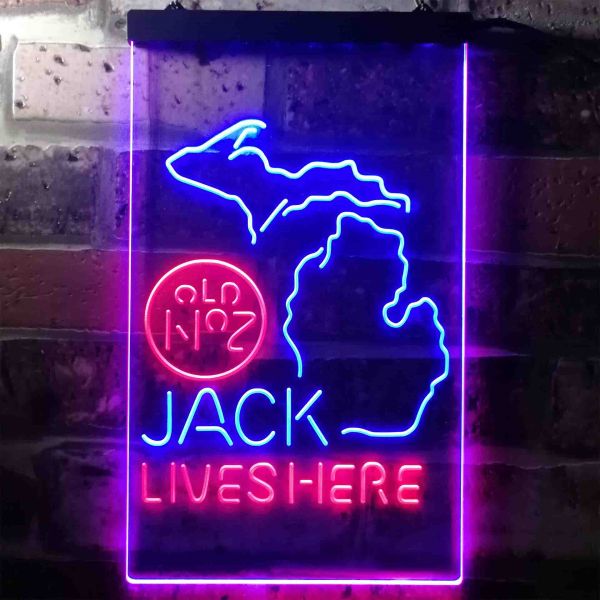 Jack Daniel's - Michigan Dual LED Neon Light Sign